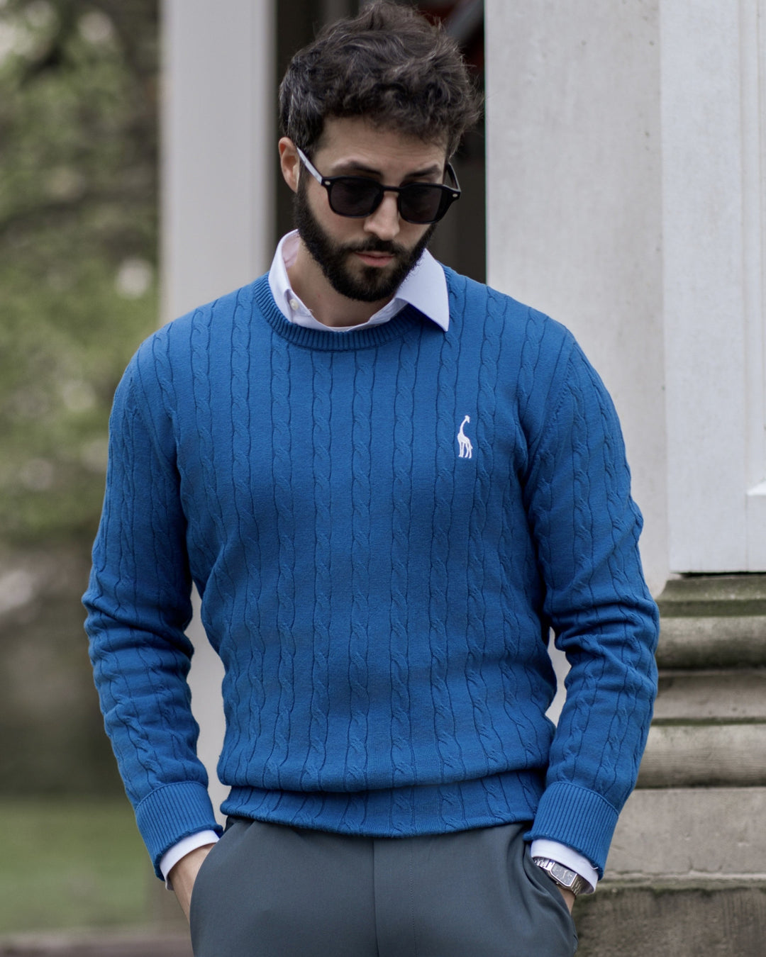 Elegante maglione da uomo in maglia di cotone - eleganza e comfort senza tempo
