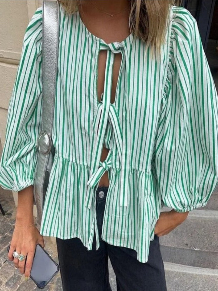 Gisou - Top alla Moda con Maniche Puffed