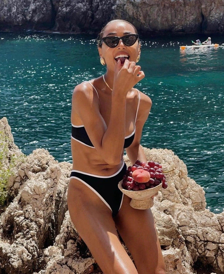 Bikini Carlina | Luxe con dettagli contrastanti di tendenza per un look chique