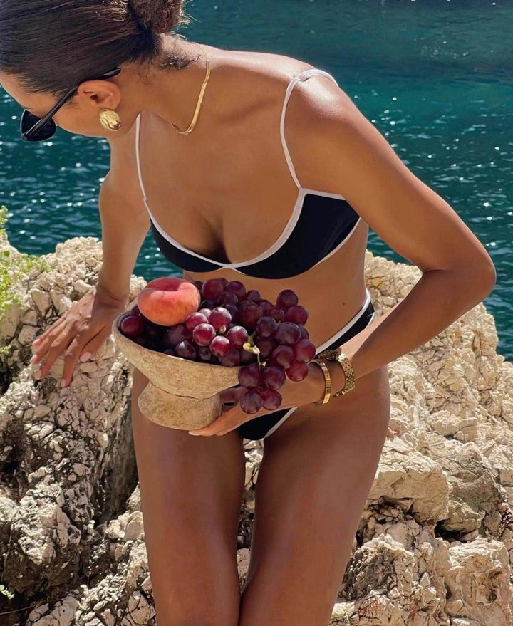 Bikini Carlina | Luxe con dettagli contrastanti di tendenza per un look chique