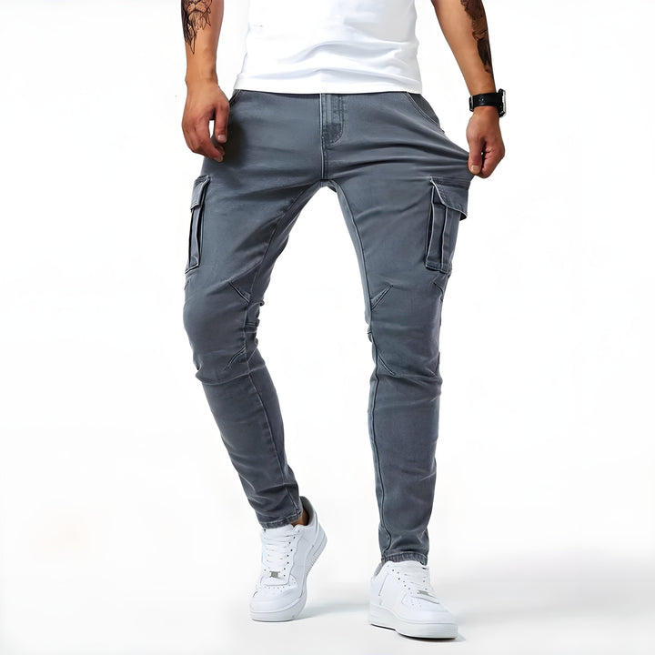 Terenzio™ - Pantaloni Cargo Elasticizzati In Denim