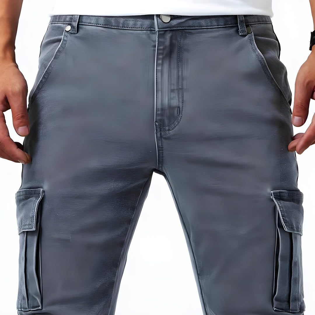 Terenzio™ - Pantaloni Cargo Elasticizzati In Denim