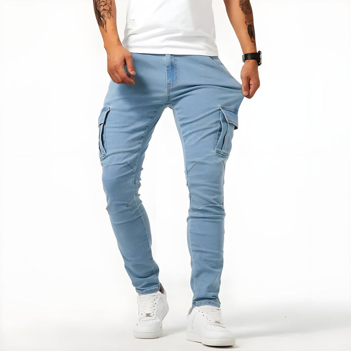 Terenzio™ - Pantaloni Cargo Elasticizzati In Denim