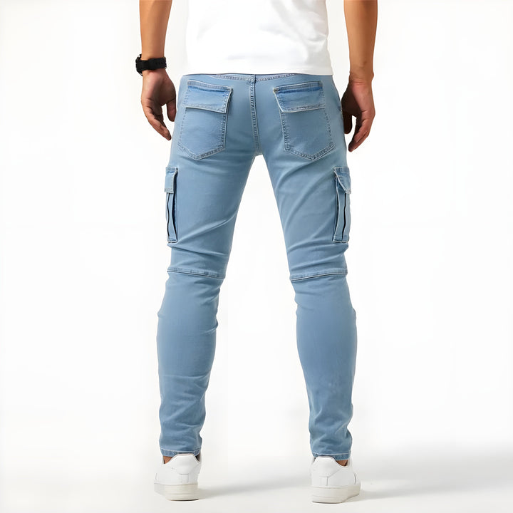 Terenzio™ - Pantaloni Cargo Elasticizzati In Denim