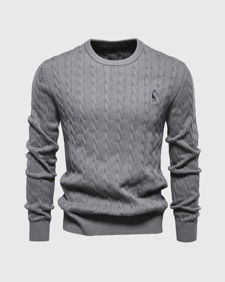 Elegante maglione da uomo in maglia di cotone - eleganza e comfort senza tempo
