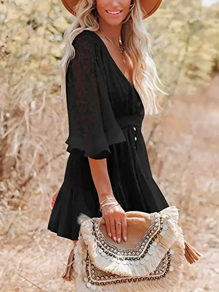 Mini abito boho da donna elegante e alla moda - lo stile perfetto per ogni occasione