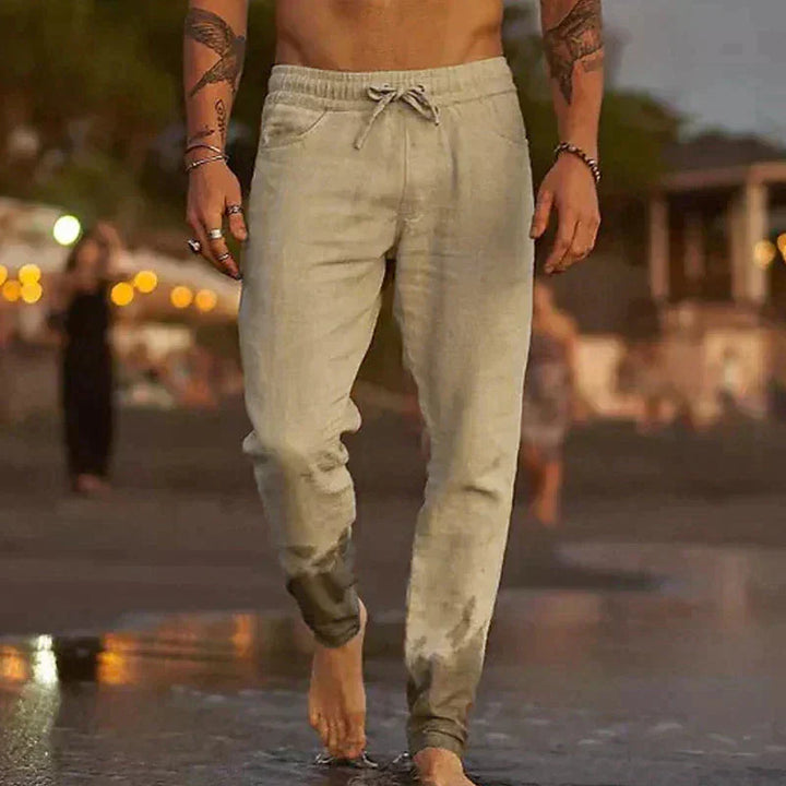 Pantaloni Uomo in Lino Mattia™ - Stile Raffinato e Comfort Assoluto per Ogni Giornata