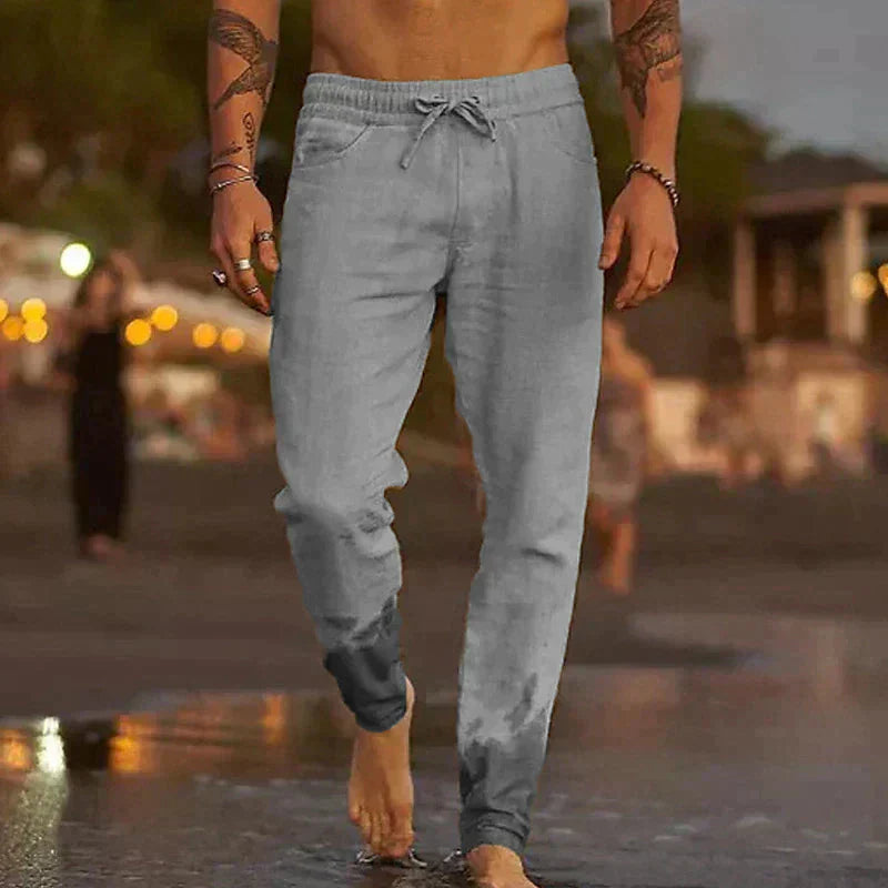 Pantaloni Uomo in Lino Mattia™ - Stile Raffinato e Comfort Assoluto per Ogni Giornata