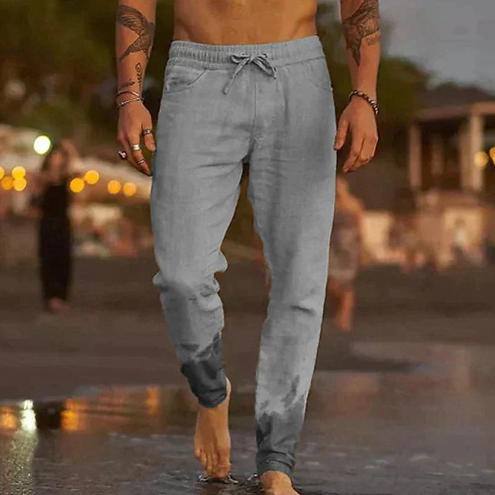 Pantaloni Uomo in Lino Mattia™ - Stile Raffinato e Comfort Assoluto per Ogni Giornata