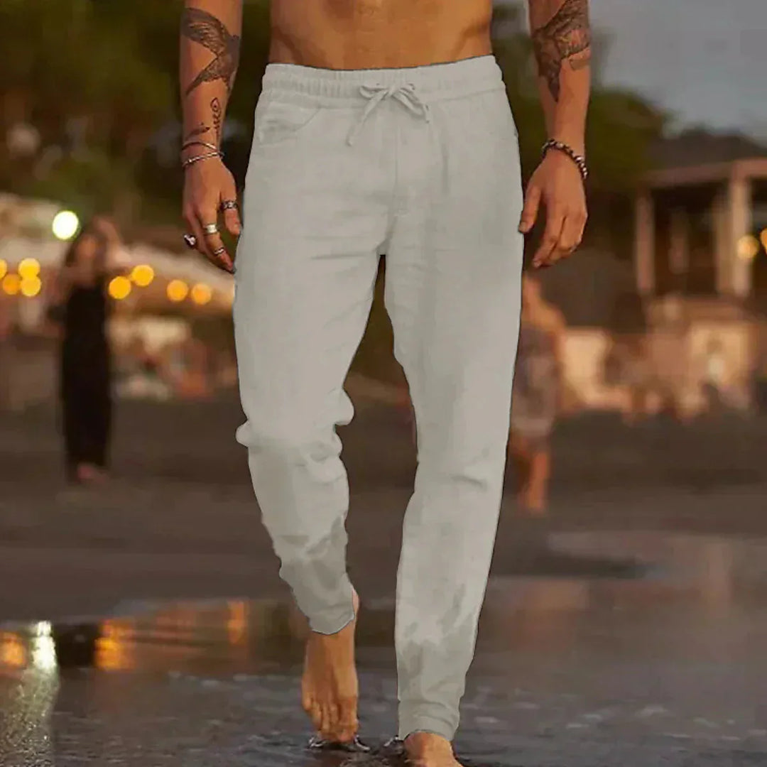 Pantaloni Uomo in Lino Mattia™ - Stile Raffinato e Comfort Assoluto per Ogni Giornata