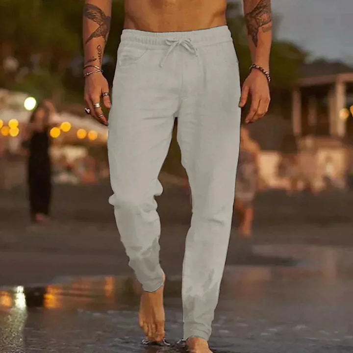 Pantaloni Uomo in Lino Mattia™ - Stile Raffinato e Comfort Assoluto per Ogni Giornata