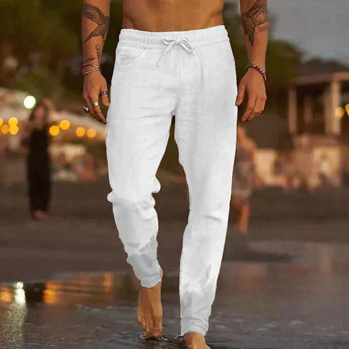 Pantaloni Uomo in Lino Mattia™ - Stile Raffinato e Comfort Assoluto per Ogni Giornata