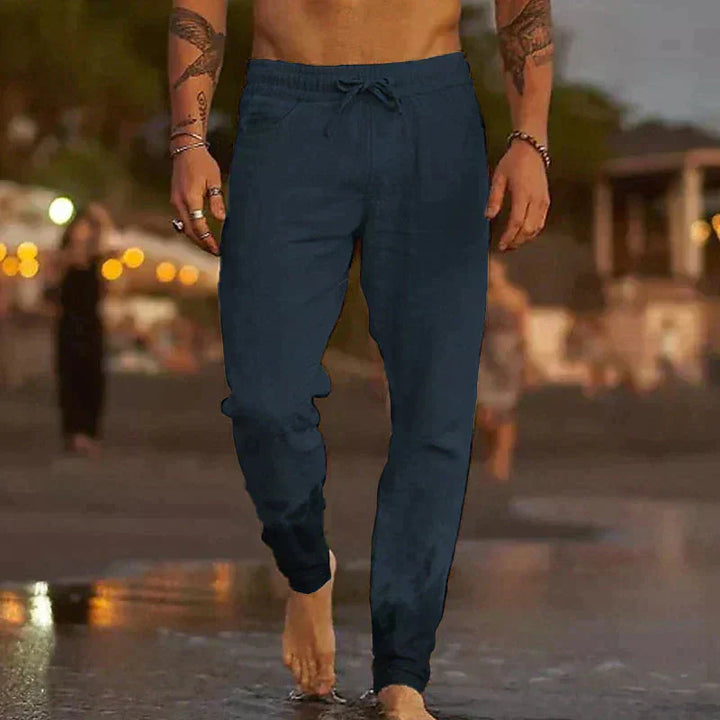 Pantaloni Uomo in Lino Mattia™ - Stile Raffinato e Comfort Assoluto per Ogni Giornata
