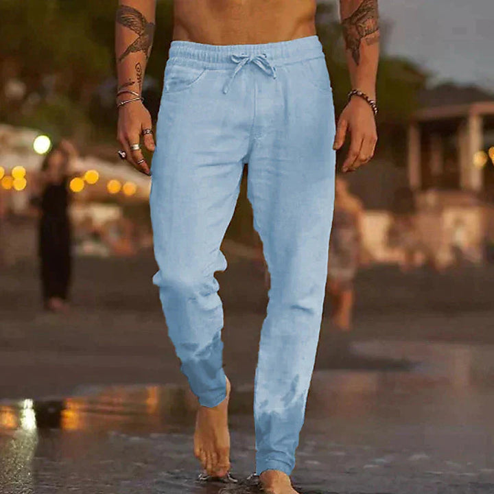 Pantaloni Uomo in Lino Mattia™ - Stile Raffinato e Comfort Assoluto per Ogni Giornata