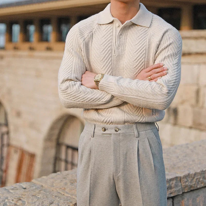 Elegante e confortevole maglione invernale da uomo con vestibilità rilassata per il massimo calore e comfort