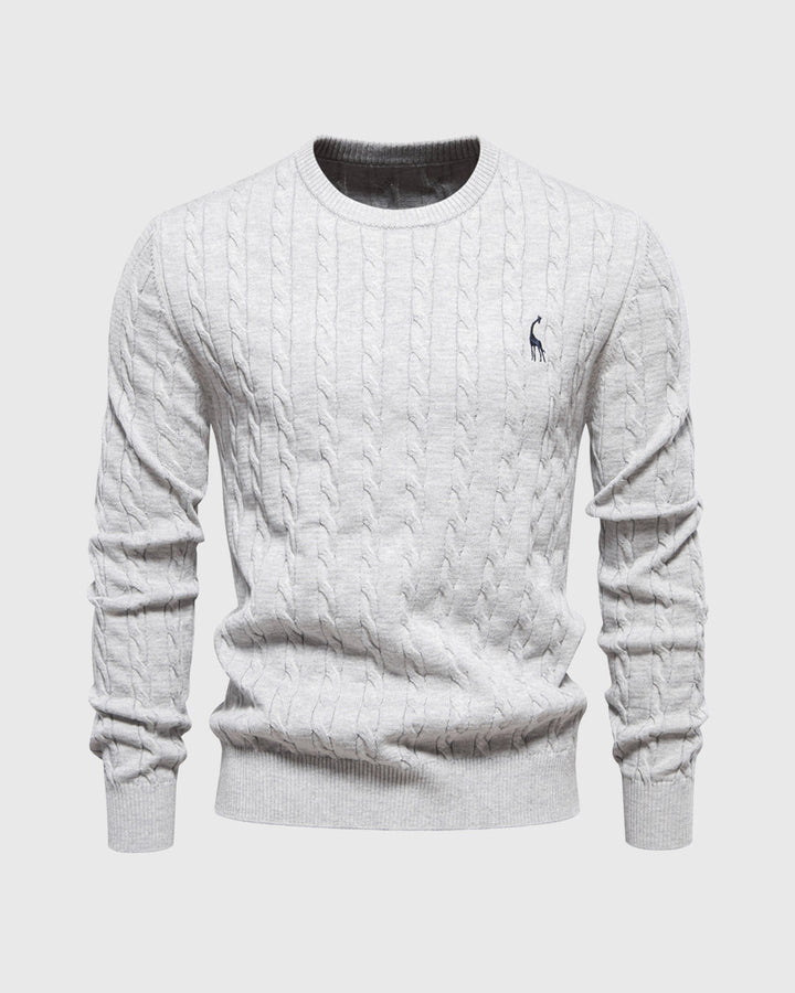 Elegante maglione da uomo in maglia di cotone - eleganza e comfort senza tempo