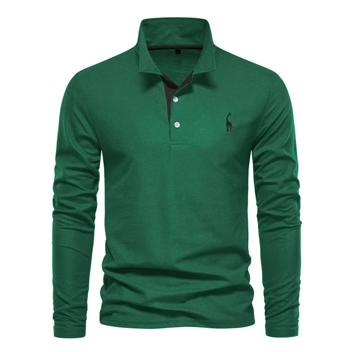 Maglia polo elegante a manica lunga da uomo: una combinazione di stile e comfort