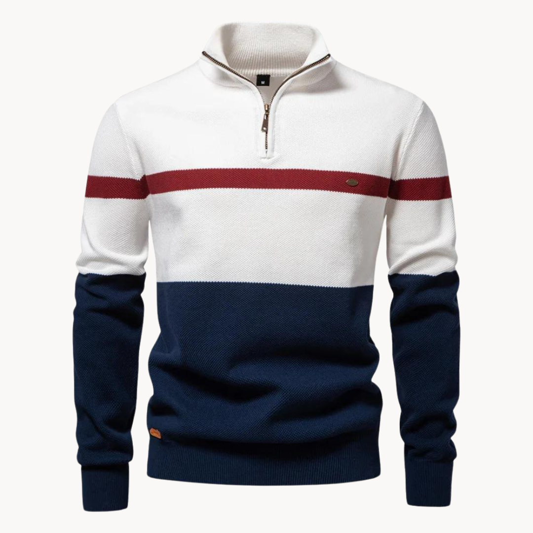 Confortevole maglione da uomo in cotone dallo stile classico da indossare tutti i giorni