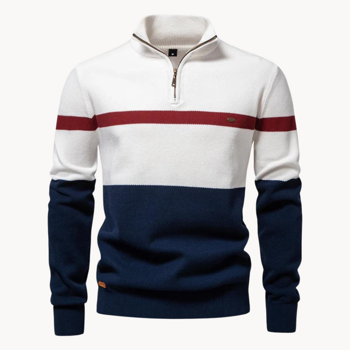 Confortevole maglione da uomo in cotone dallo stile classico da indossare tutti i giorni