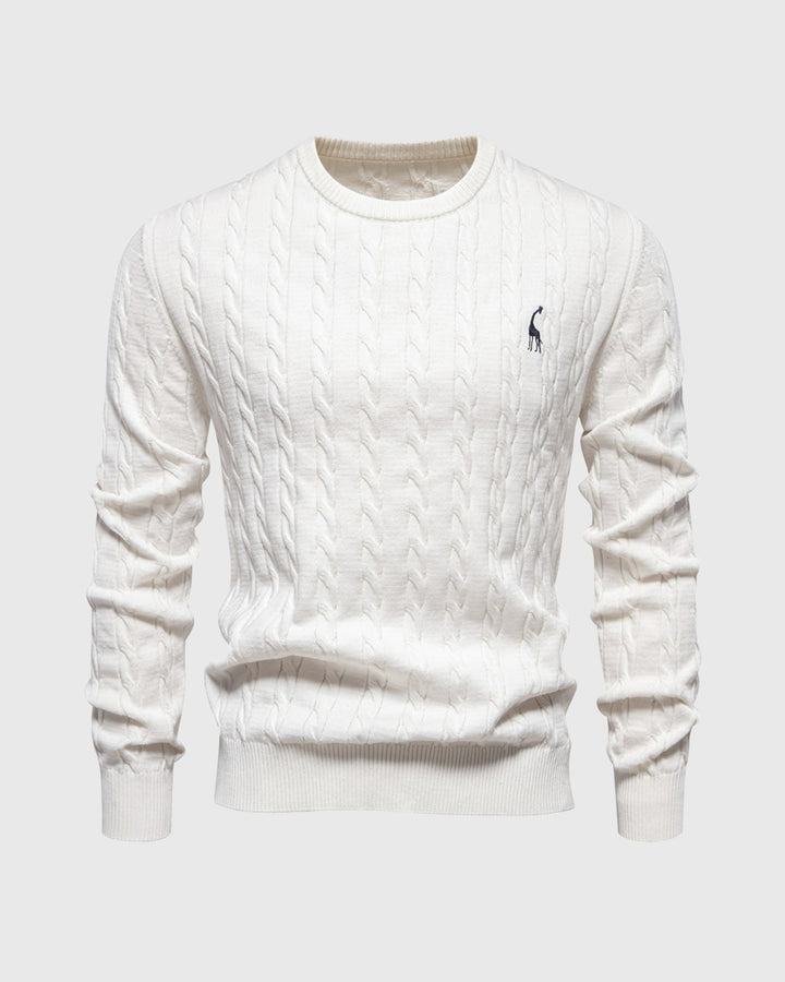 Elegante maglione da uomo in maglia di cotone - eleganza e comfort senza tempo