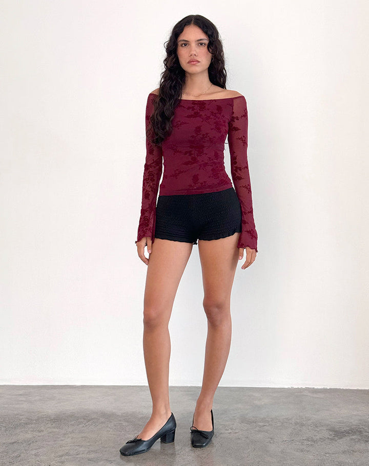 <div>Giuliana - Blusa in Rete Elegante con Spalle Scoperte</div>