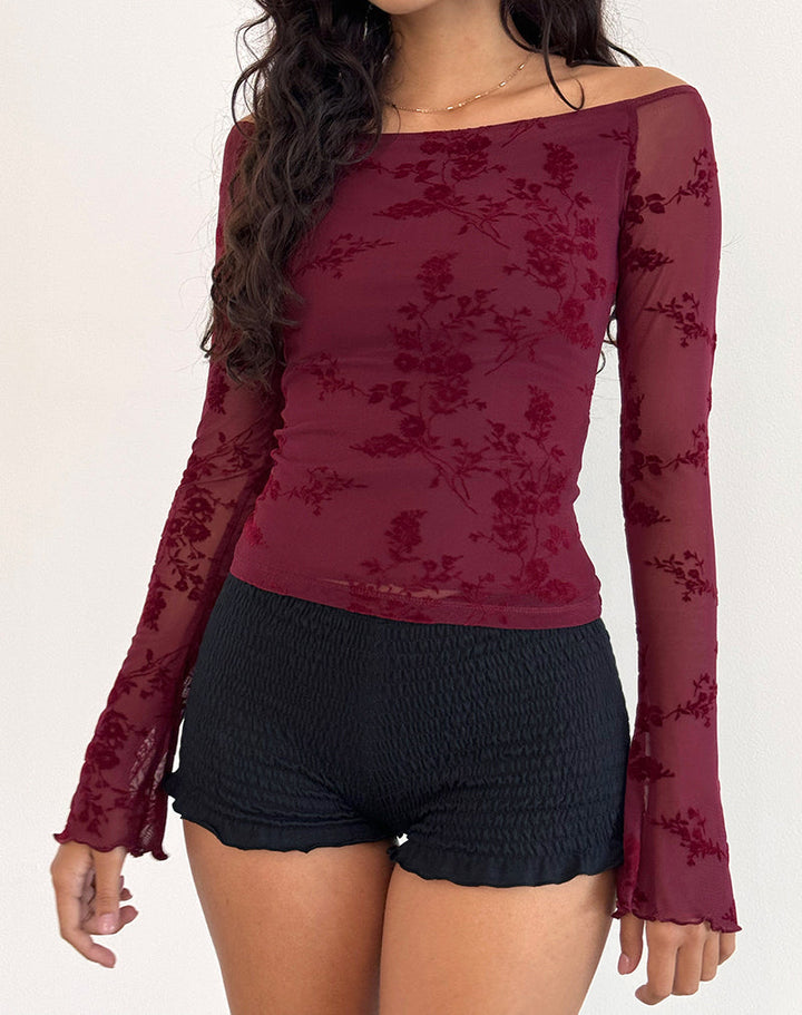 <div>Giuliana - Blusa in Rete Elegante con Spalle Scoperte</div>