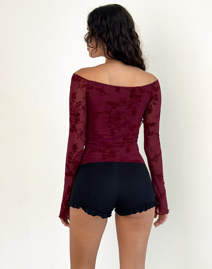 <div>Giuliana - Blusa in Rete Elegante con Spalle Scoperte</div>