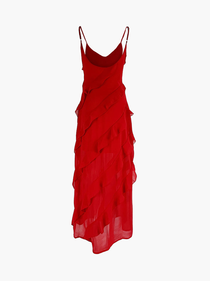 Ravenna™ - Abito sexy in chiffon con schiena scoperta e spacco