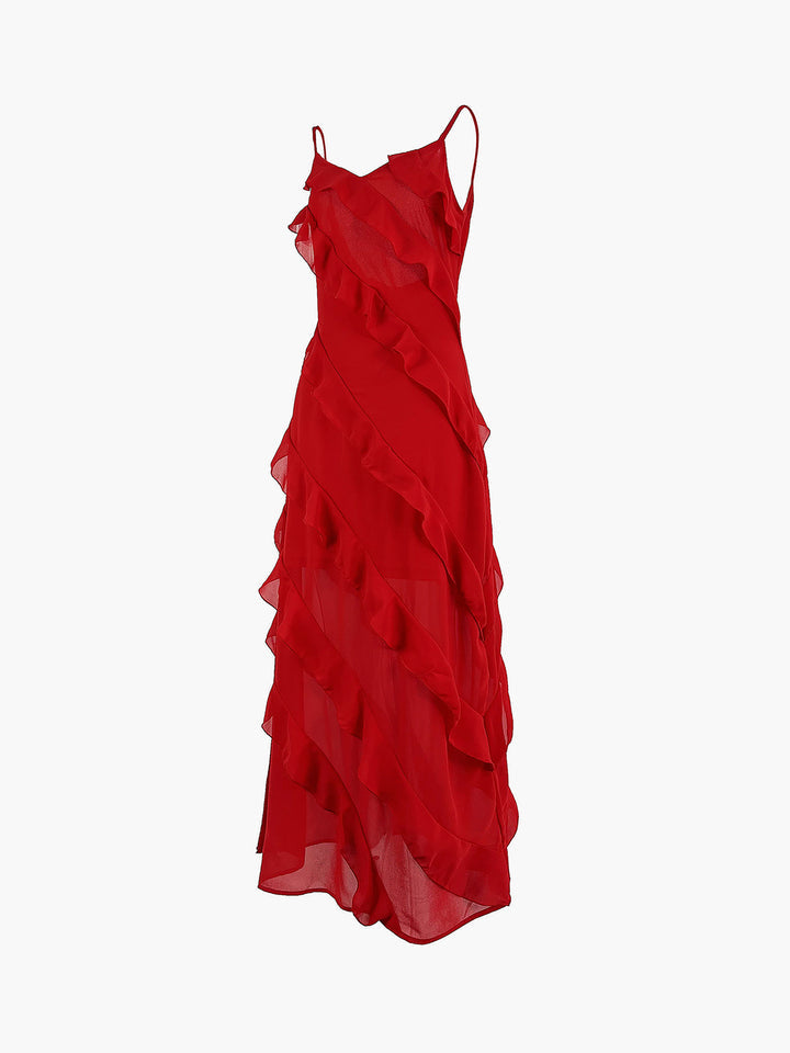 Ravenna™ - Abito sexy in chiffon con schiena scoperta e spacco