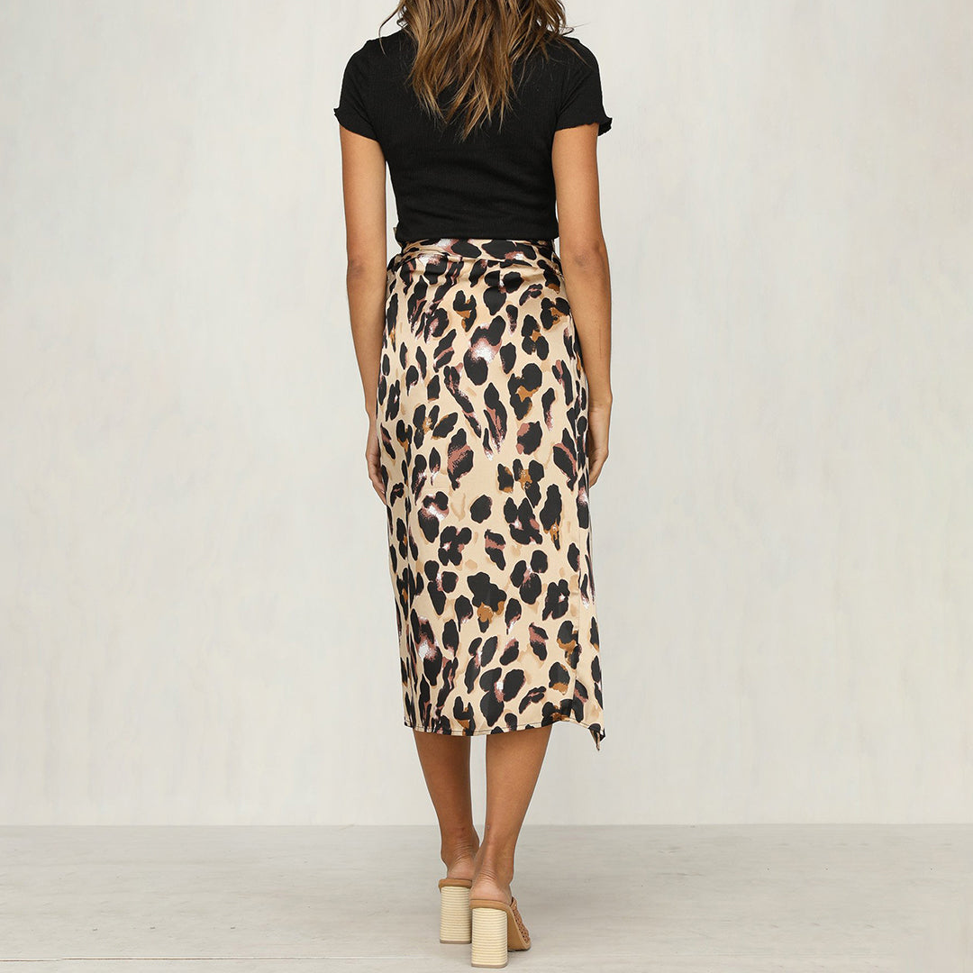 Elegante Dames Rok met Luxe Luipaardprint - Erica per un look elegante