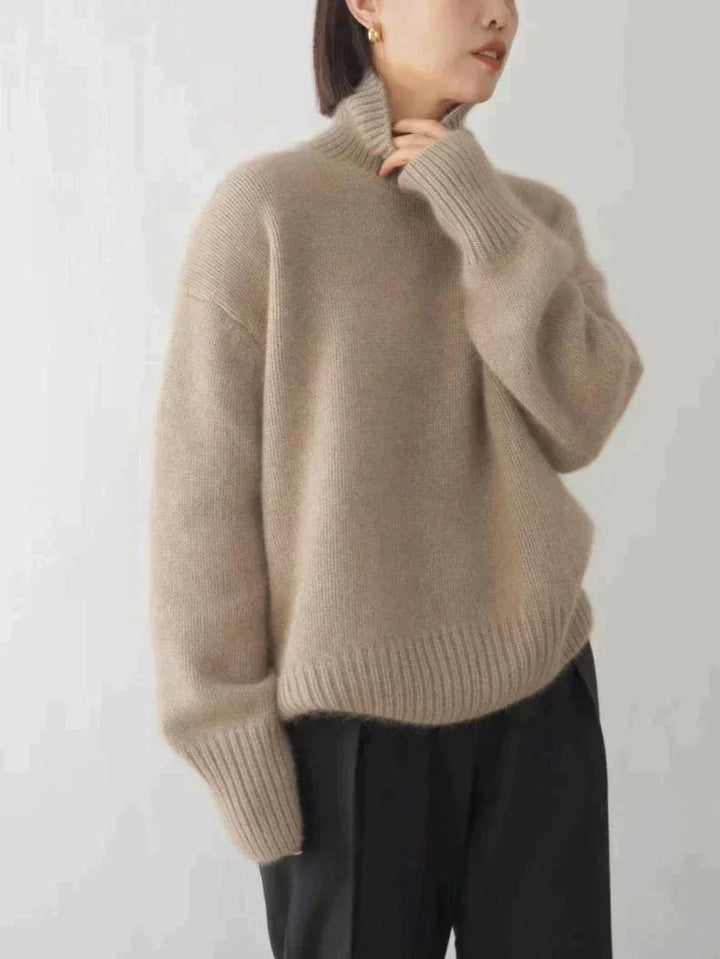 Assunta™ – Confortevole maglione dolcevita a maglia morbida