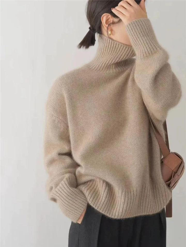 Assunta™ – Confortevole maglione dolcevita a maglia morbida
