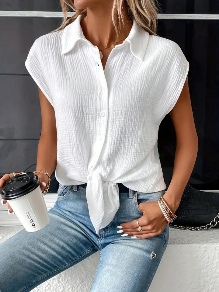 Camicetta elegante da donna senza maniche - un look elegante per ogni occasione