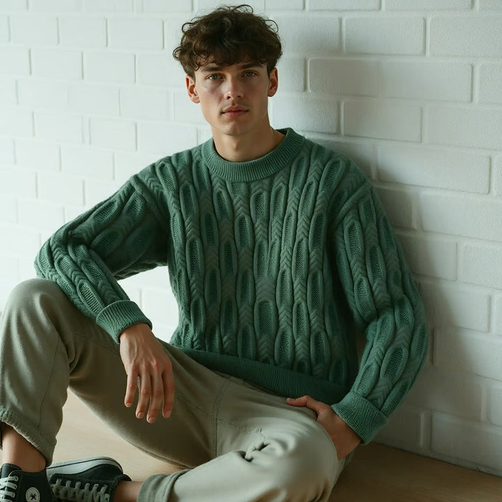 Elegante maglione da uomo in maglia - elegante, caldo e versatile per ogni occasione