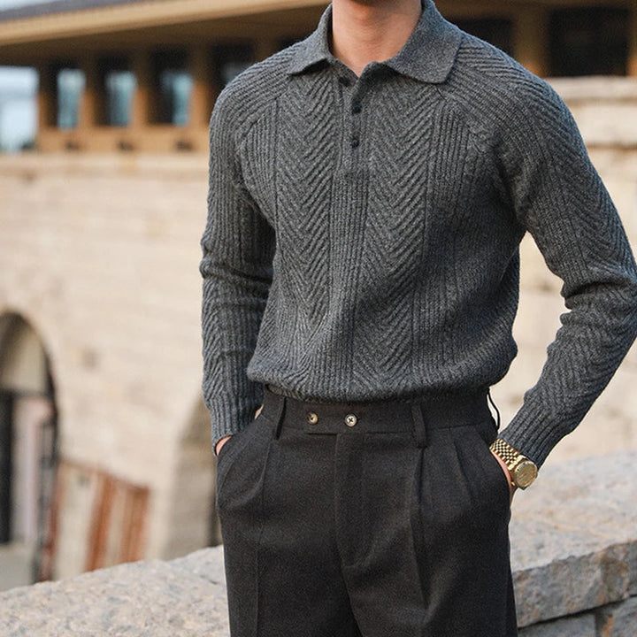 Elegante e confortevole maglione invernale da uomo con vestibilità rilassata per il massimo calore e comfort
