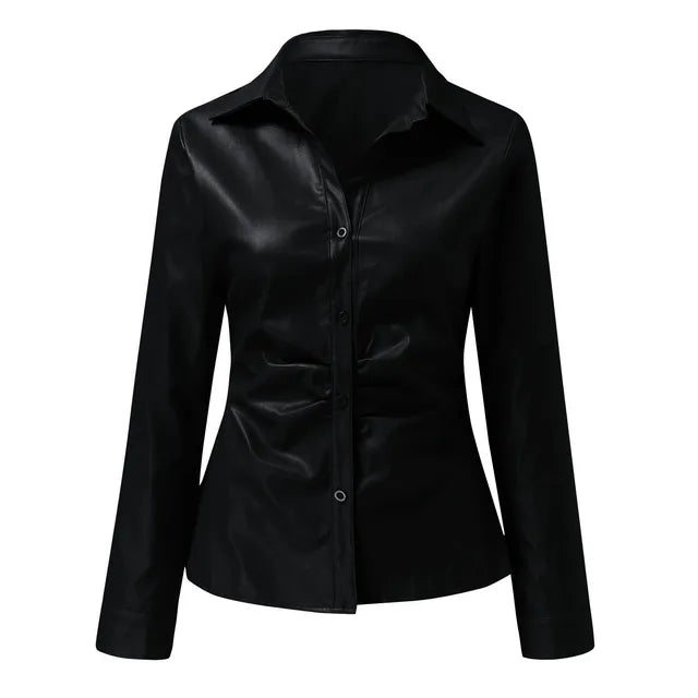 <p>Elegante Blusa in Pelle Jorien per un Look Stile e Raffinato</p>