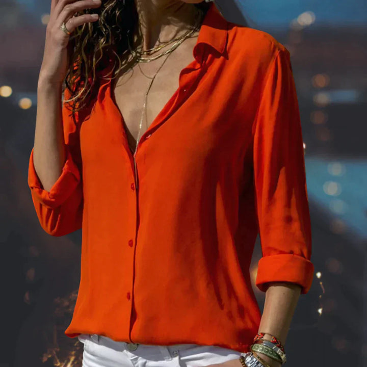 Kenna – Blusa in Velluto Luxe per un Look Elegante