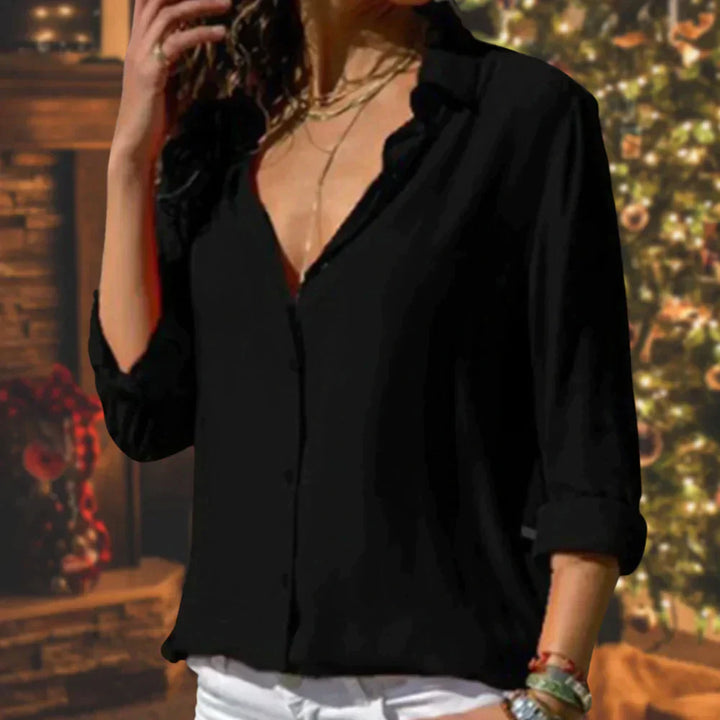 Kenna – Blusa in Velluto Luxe per un Look Elegante