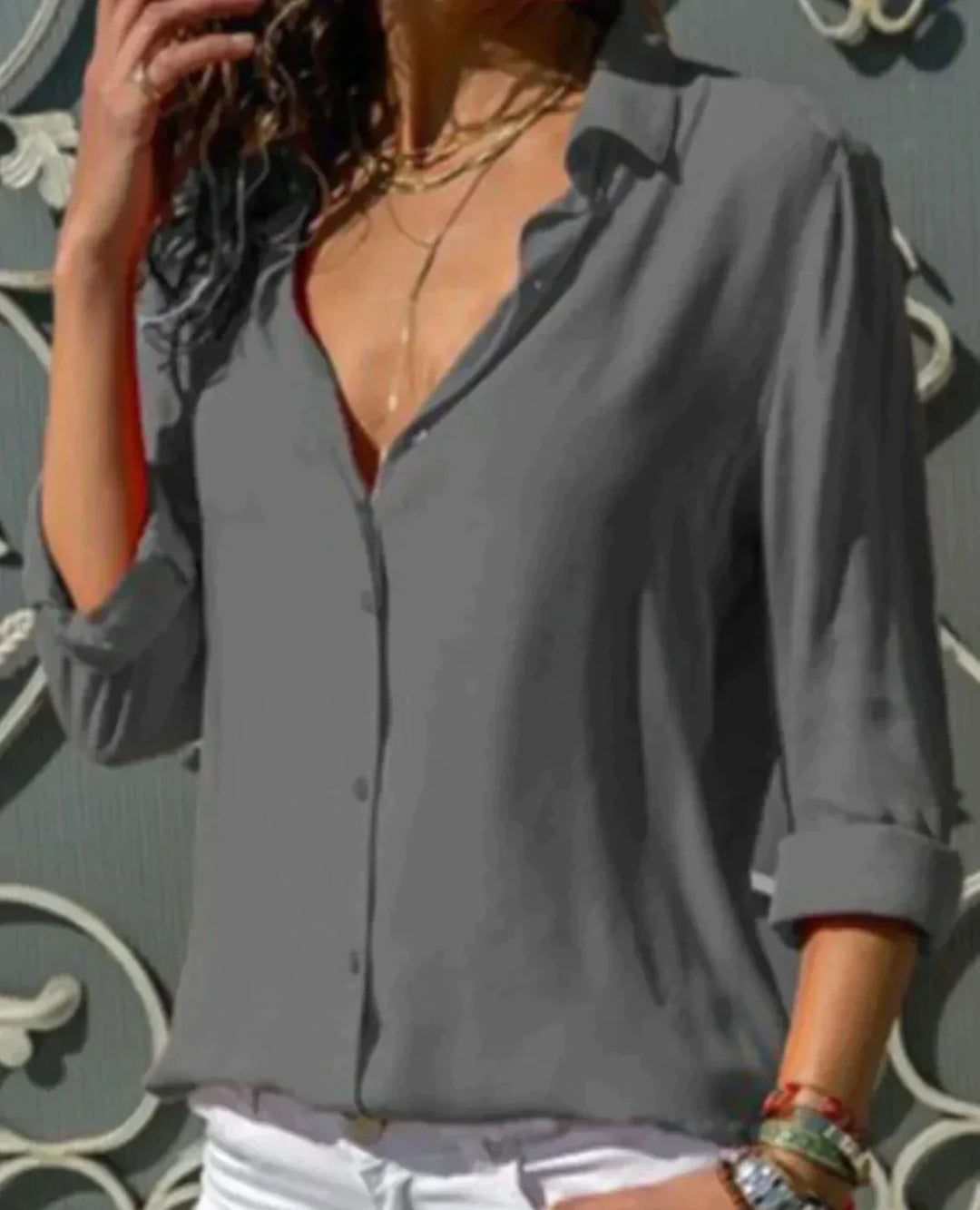 Kenna – Blusa in Velluto Luxe per un Look Elegante