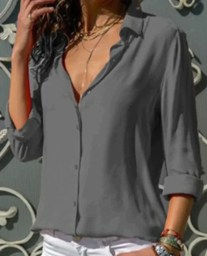 Kenna – Blusa in Velluto Luxe per un Look Elegante