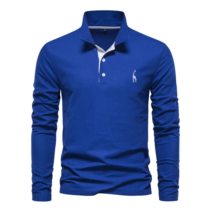 Maglia polo elegante a manica lunga da uomo: una combinazione di stile e comfort