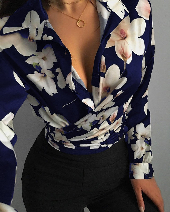 Camicetta da donna alla moda con stampa d'effetto - aggiungete eleganza e unicità al vostro guardaroba