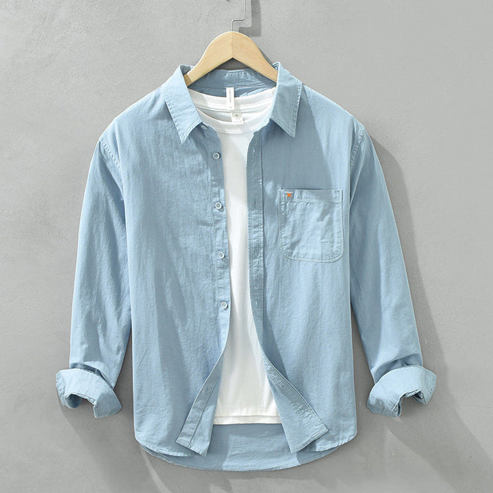 Camicia da uomo in cotone, elegante e versatile