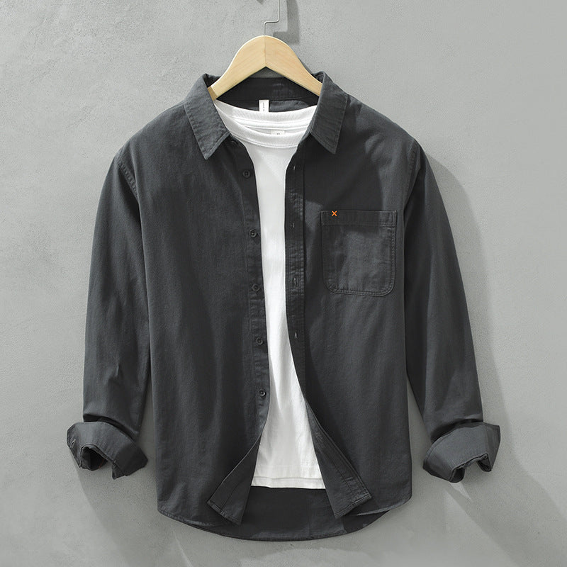 Camicia da uomo in cotone, elegante e versatile