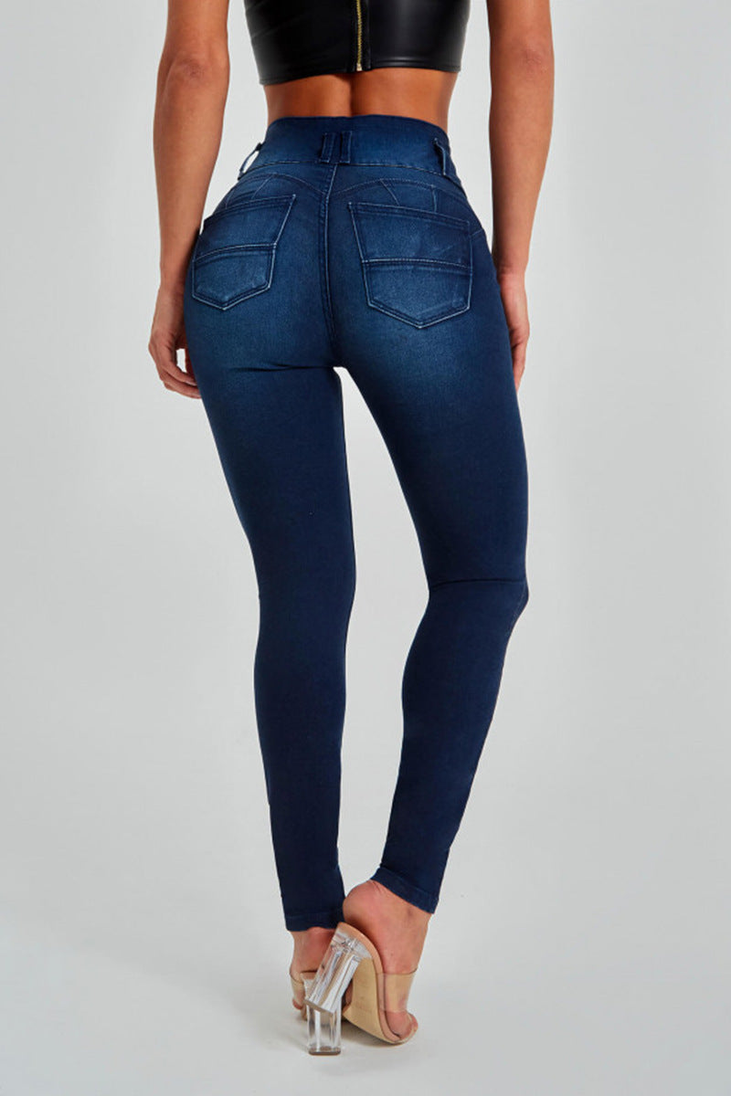 Eleganti jeans skinny a vita alta da donna - comfort e vestibilità perfetta