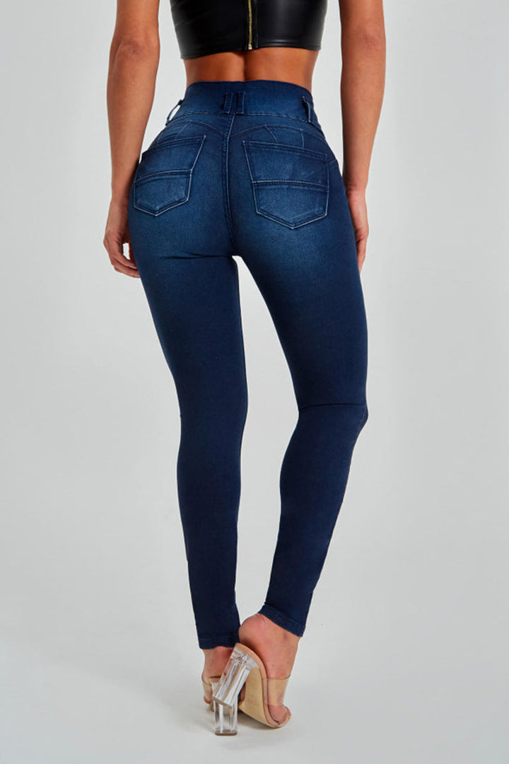 Eleganti jeans skinny a vita alta da donna - comfort e vestibilità perfetta