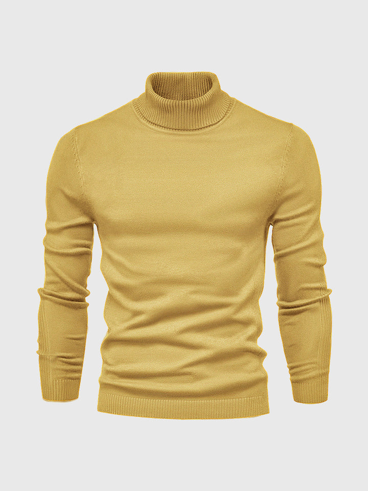 Confortevole maglione dolcevita lavabile da uomo - stile e comfort per tutti i giorni