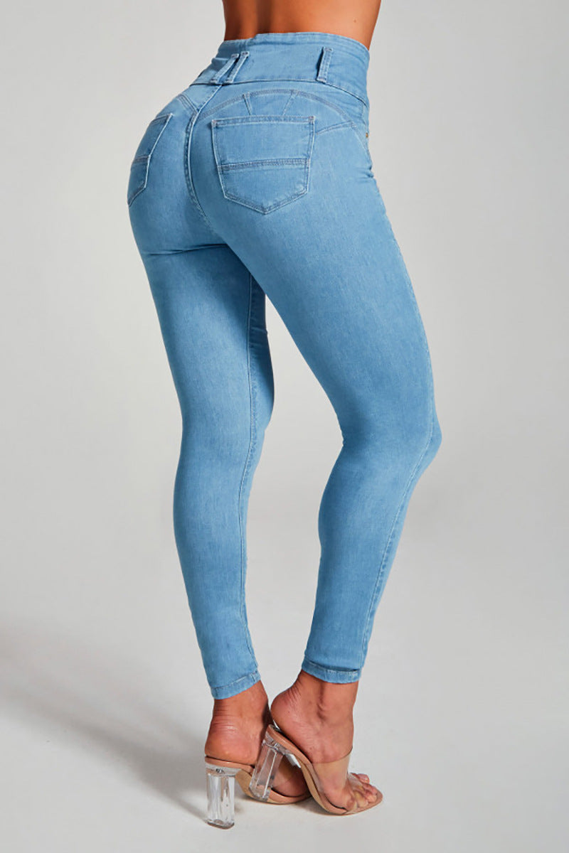 Eleganti jeans skinny a vita alta da donna - comfort e vestibilità perfetta