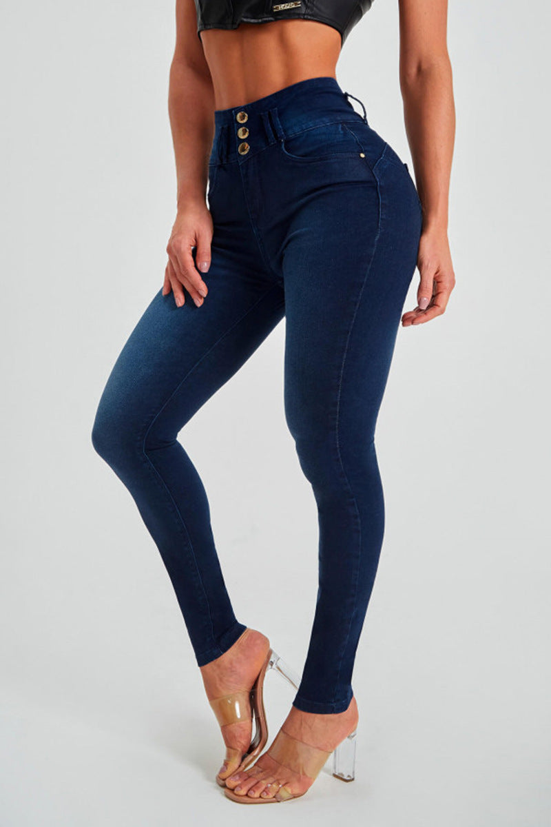 Eleganti jeans skinny a vita alta da donna - comfort e vestibilità perfetta
