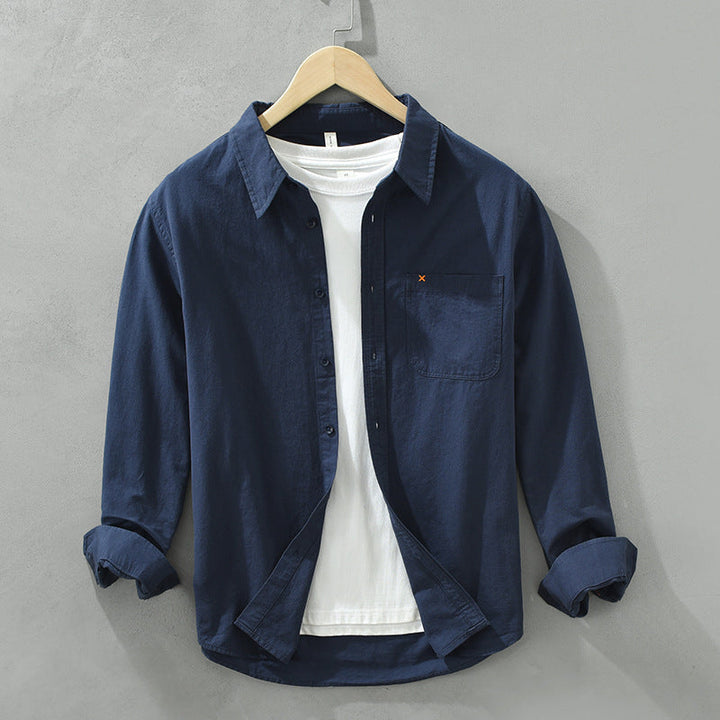 Camicia da uomo in cotone, elegante e versatile